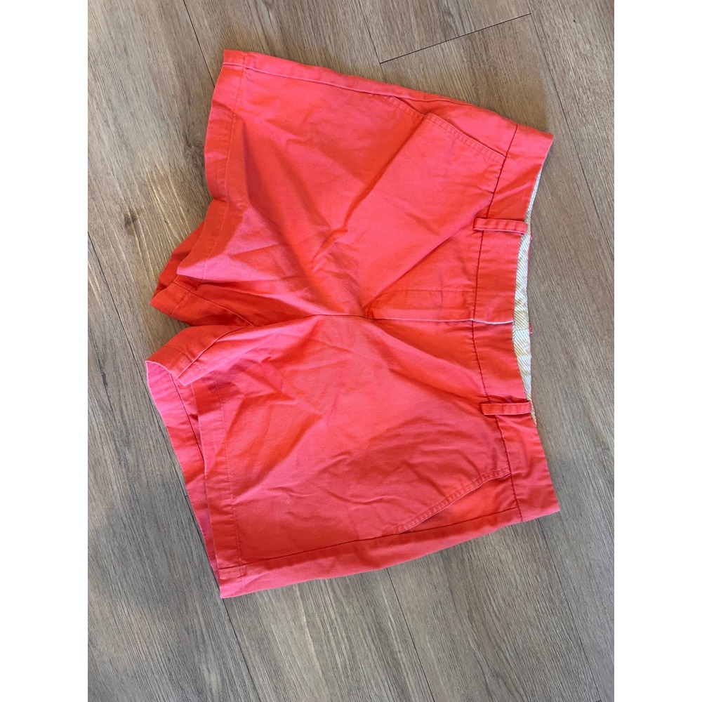 Alice Hope Womens Coral Pink Chino Shorts Size 12 Cotton Front Preppy Summer - Picture 1 of 3